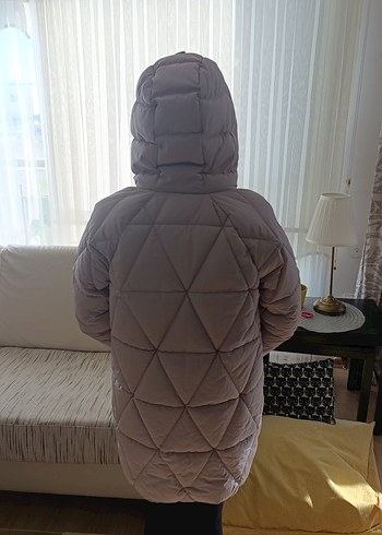 Lila Midi Kadın Kışlık Mont - Görsel 4