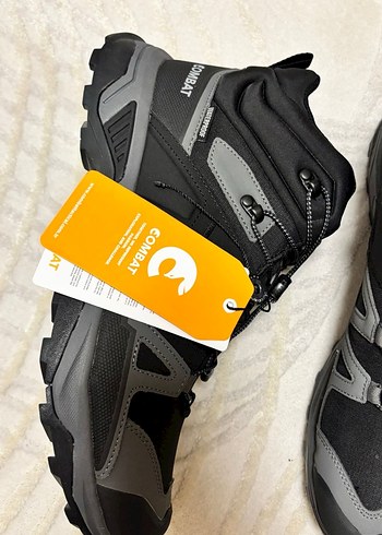 Gri Biker Tarzı Erkek Outdoor Ayakkabı Combat - Görsel 2