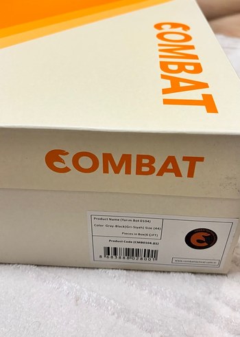 Gri Biker Tarzı Erkek Outdoor Ayakkabı Combat - Görsel 6