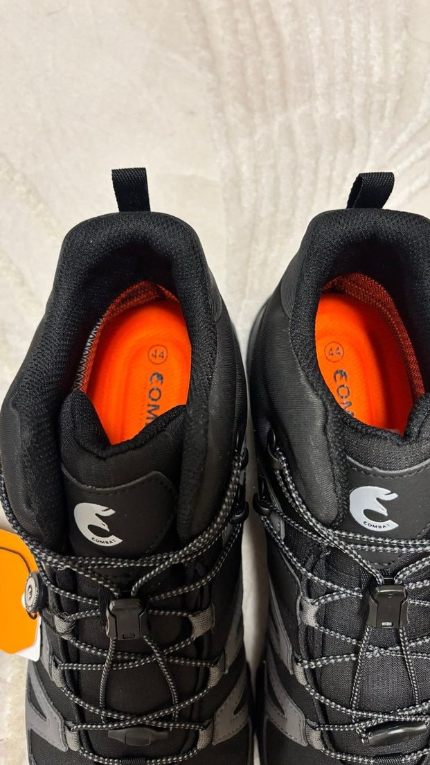 Gri Biker Tarzı Erkek Outdoor Ayakkabı Combat - Görsel 3