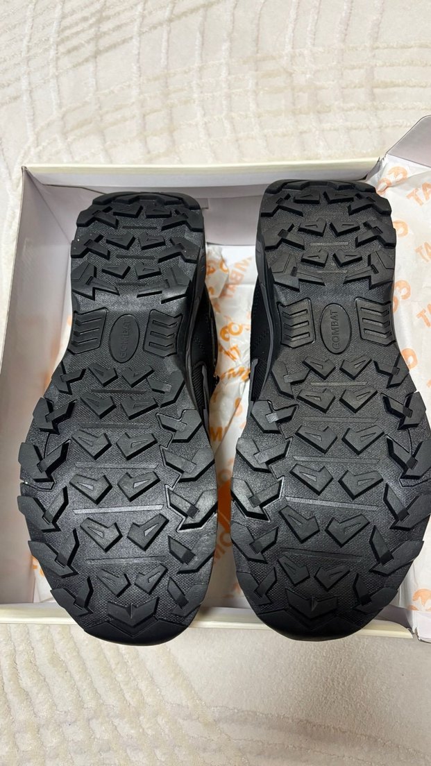 Gri Biker Tarzı Erkek Outdoor Ayakkabı Combat - Görsel 5