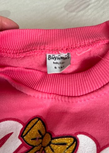 6 yaş- Pembe Uzun Kollu Örme Kız Bebek Takımı - Görsel 4