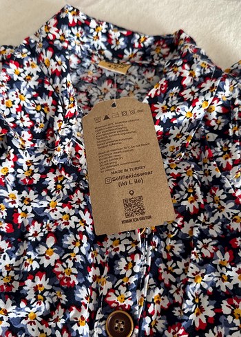 Yeni - Kız Çocuk Renkli Fırfırlı Bohem Elbise - Görsel 2