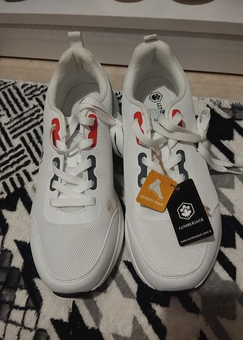 Beyaz Bağcıklı Erkek Spor Ayakkabı - Görsel 4