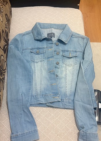 2K Acik Mavi Denim Ceket