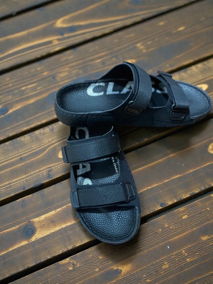 Erkek Siyah cırtlı dolgun taban erkek terliği - Görsel 2