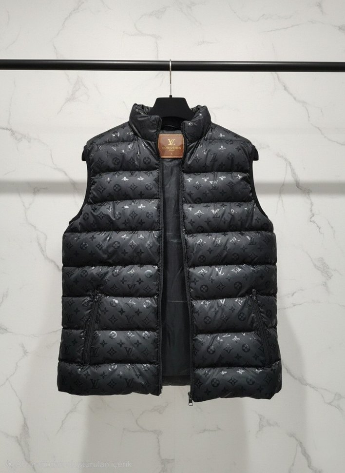 Siyah Deri Fermuarlı Erkek Yelek - Görsel 2