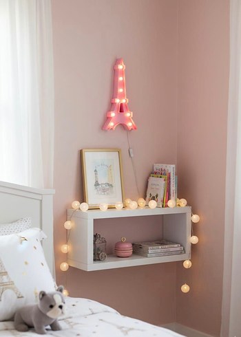 Pembe Eyfel Kulesi Duvar Lambası - Görsel 3