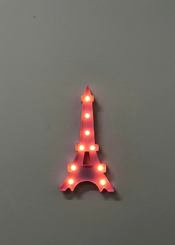 Pembe Eyfel Kulesi Duvar Lambası - Görsel 2