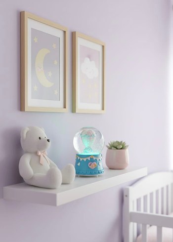 Mavi Balonlu Kar Küresi Figür - Görsel 3