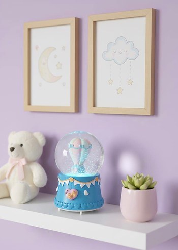 Mavi Balonlu Kar Küresi Figür - Görsel 2