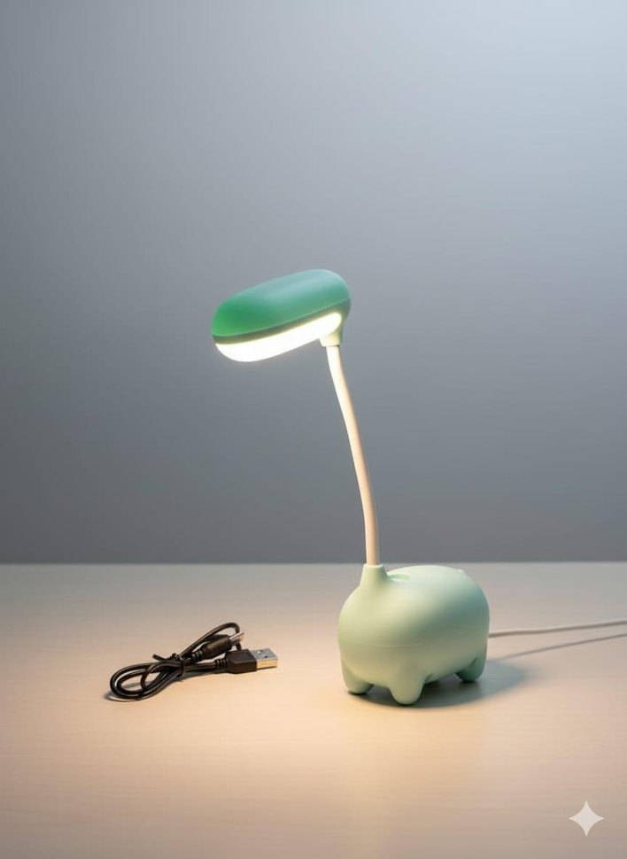 Turkuaz USB Masa Lambası - Görsel 3