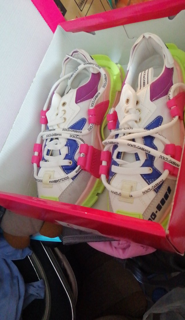 Renkli Kadın Spor Ayakkabısı Velcro Detaylı - Görsel 3