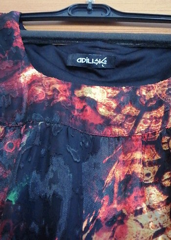 Bohem Çok Renkli Bağlama Desenli Hamile Tunik - Görsel 2