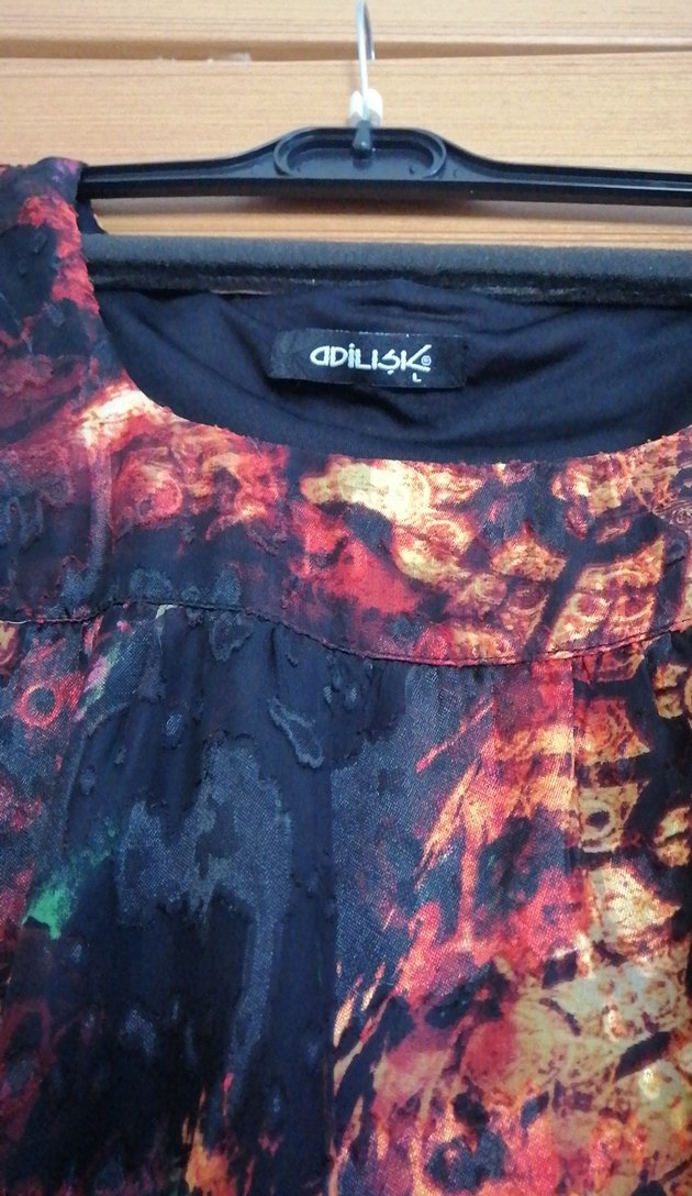 Bohem Çok Renkli Bağlama Desenli Hamile Tunik - Görsel 2