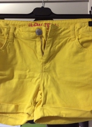 LCW teen sarı şort
