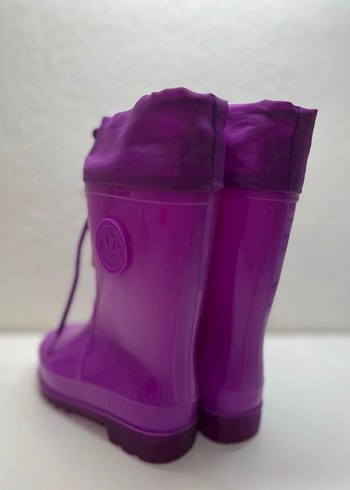 Mor Kız Çocuk Lastik Çizme - Görsel 3
