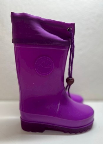 Mor Kız Çocuk Lastik Çizme - Görsel 2