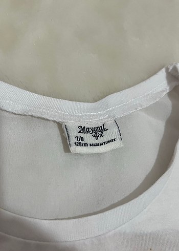 Kız Çocuk Beyaz Baskılı Kolsuz Tişört - Görsel 3