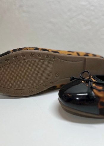 Kahverengi Leopar Desenli Kız Babet - Görsel 4