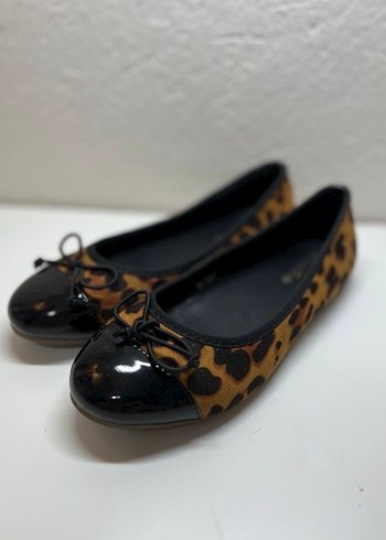 Kahverengi Leopar Desenli Kız Babet - Görsel 2