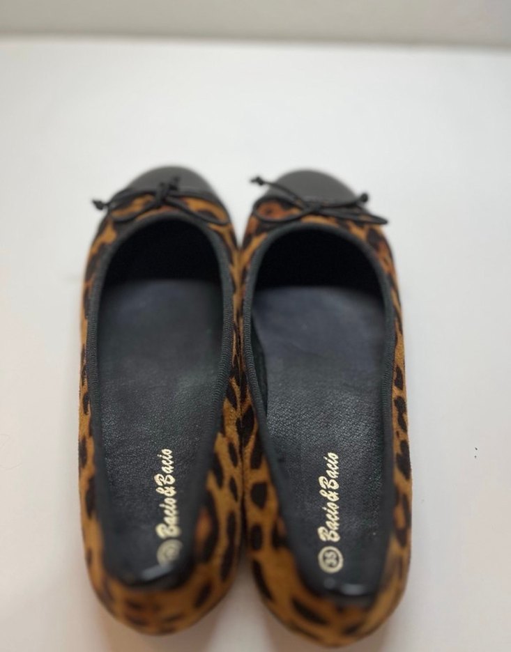 Kahverengi Leopar Desenli Kız Babet - Görsel 3