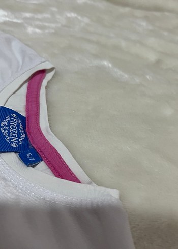 Kız Çocuk Beyaz Baskılı Kısa Kollu Tişört - Görsel 2