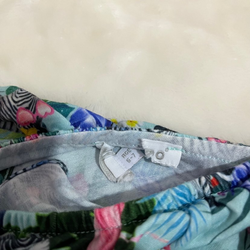 Kız Çocuk Renkli Zebra Desenli Askılı Elbise - Görsel 2