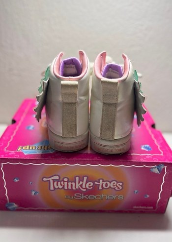 Pembe Parlak Kanatlı Kız Skchers Spor Ayakkabı - Görsel 3