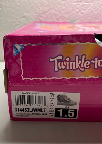 Pembe Parlak Kanatlı Kız Skchers Spor Ayakkabı - Görsel 7