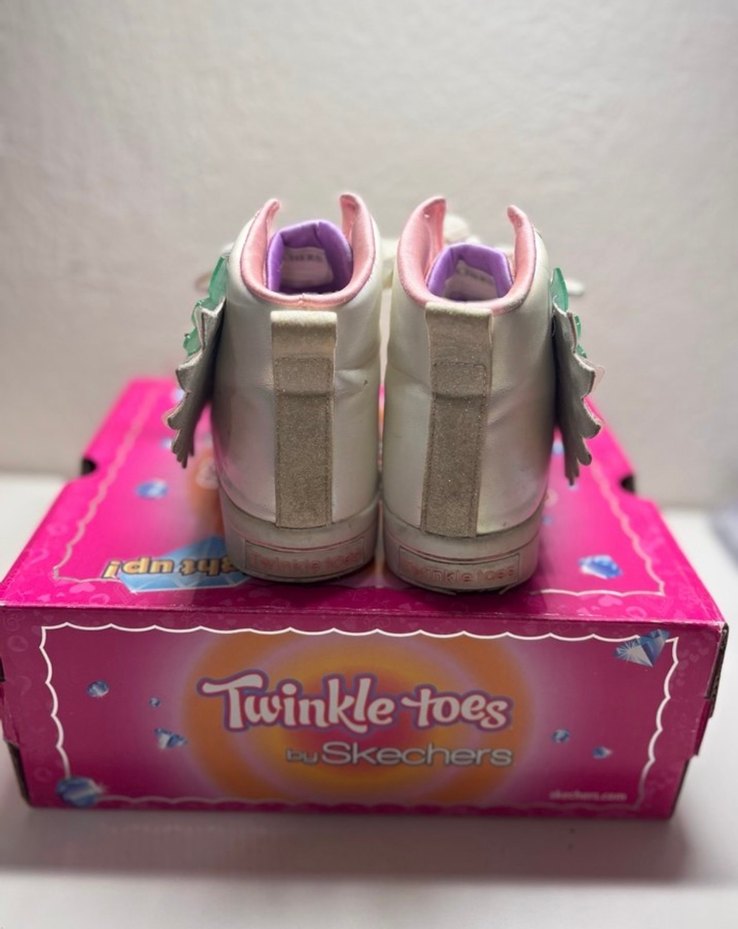 Pembe Parlak Kanatlı Kız Skchers Spor Ayakkabı - Görsel 3