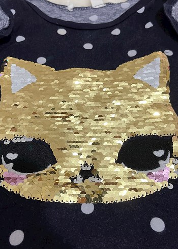 Kız Çocuk Pullu Elbise - Görsel 2