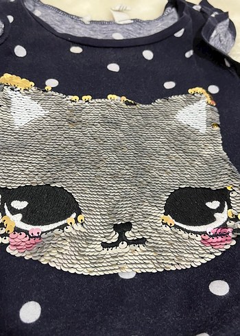 Kız Çocuk Pullu Elbise - Görsel 3