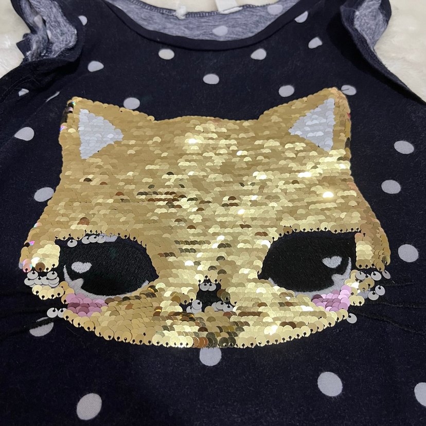 Kız Çocuk Pullu Elbise - Görsel 2