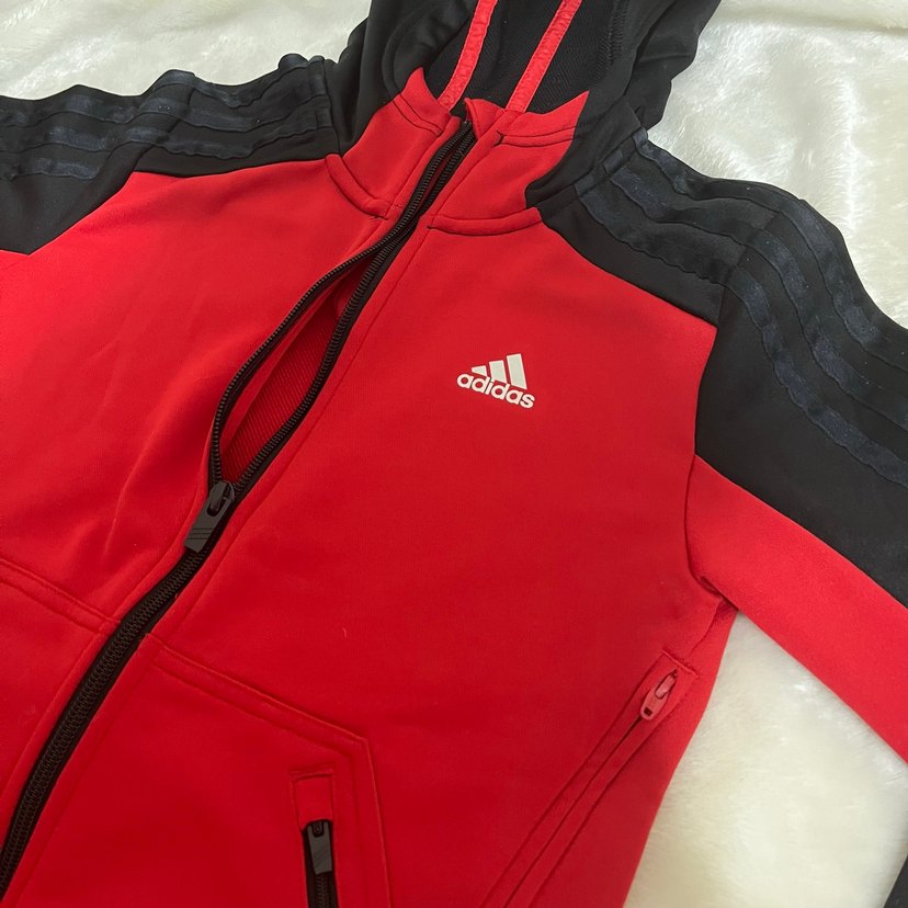 Kırmızı Kapüşonlu Çocuk Ceket - Görsel 2