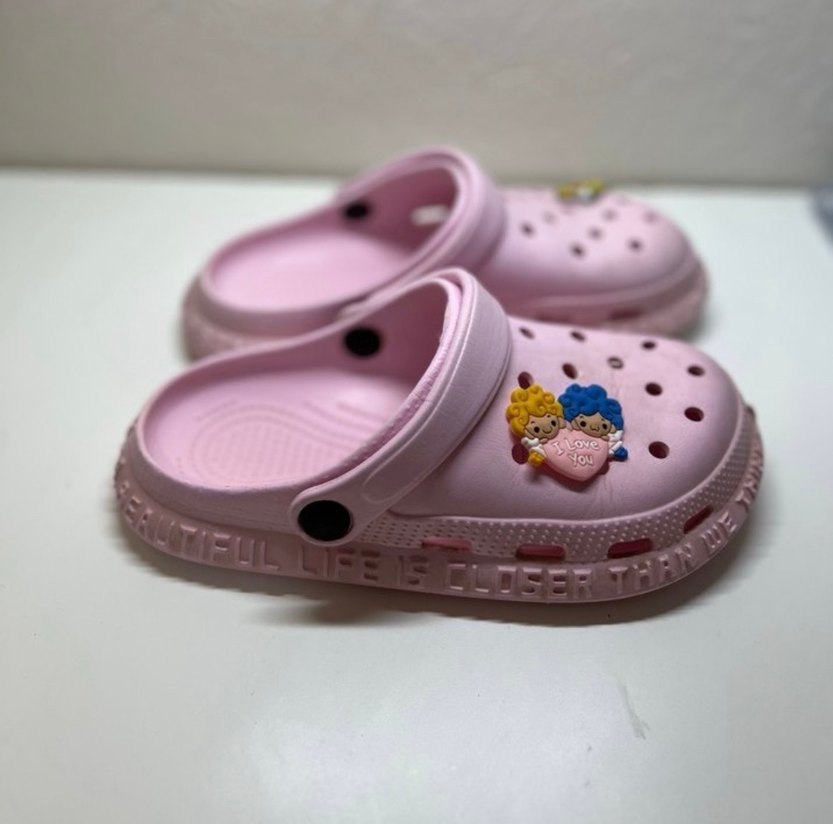 Pembe Baskılı Kız Çocuk Terliği - Görsel 2