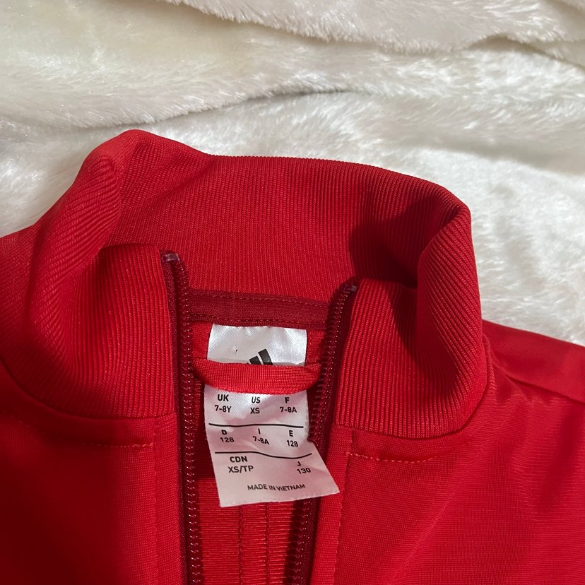 Çocuk Kırmızı Adidas Eşofman Takımı - Görsel 4