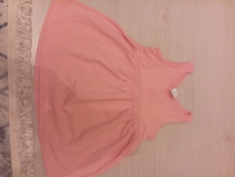 Pembe Nakışlı Kız Çocuk Elbise - Görsel 3