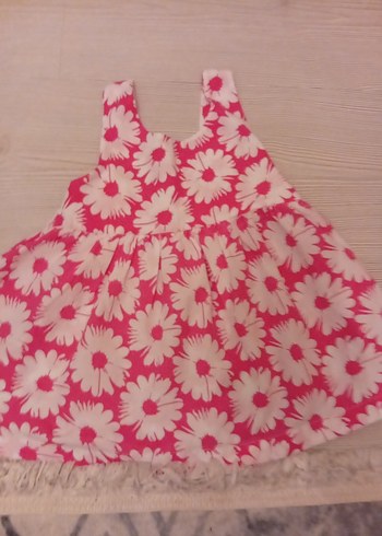 Pembe Çiçekli Kız Çocuk Elbisesi - Görsel 2