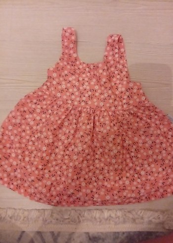 Pembe Çiçekli Kız Çocuk Elbisesi - Görsel 4