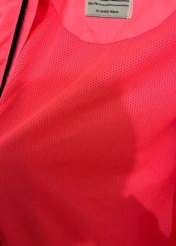 Pembe Kadın Yağmurluk Fermuarlı - Görsel 6