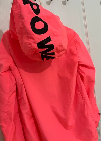 Pembe Kadın Yağmurluk Fermuarlı - Görsel 2