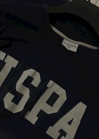 Unisex Lacivert Kısa Kollu USPA Tişört - Görsel 2