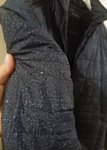 Erkek Gri Fermuarlı Midi Ceket - Görsel 3