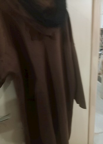 Kahverengi Kapüşonlu Fermuarlı Kadın Kaban - Görsel 2