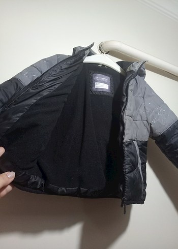 Erkek Çocuk Gri Kapüşonlu Fermuarlı Ceket - Görsel 2