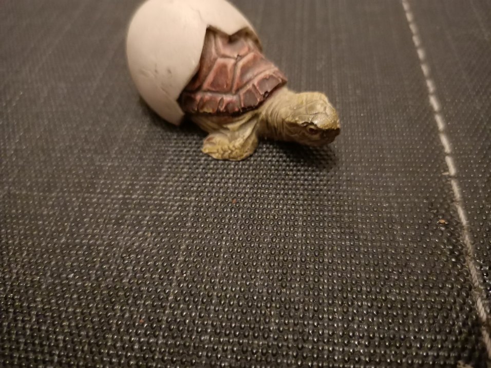 Pastel Bej Kaplumbağa Figürin - Görsel 2