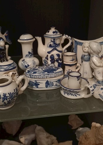 Etnik Desenli Koyu Mavi Seramik Sofra Takımı - Görsel 2