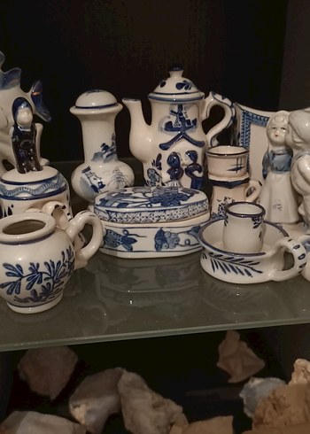 Etnik Desenli Koyu Mavi Seramik Sofra Takımı - Görsel 3