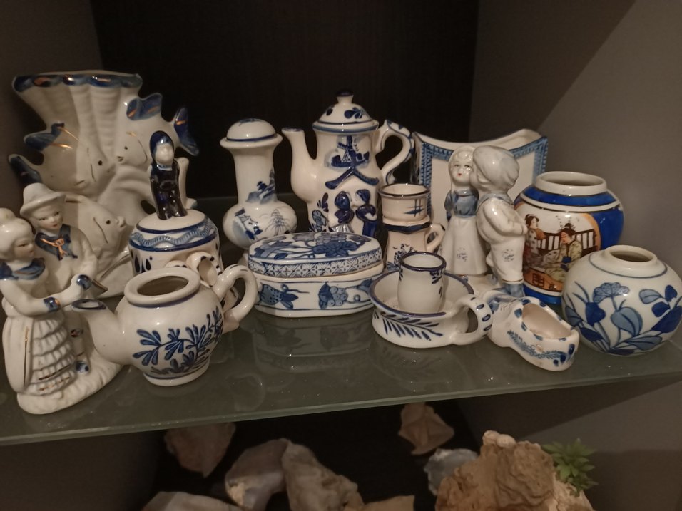 Etnik Desenli Koyu Mavi Seramik Sofra Takımı - Görsel 2